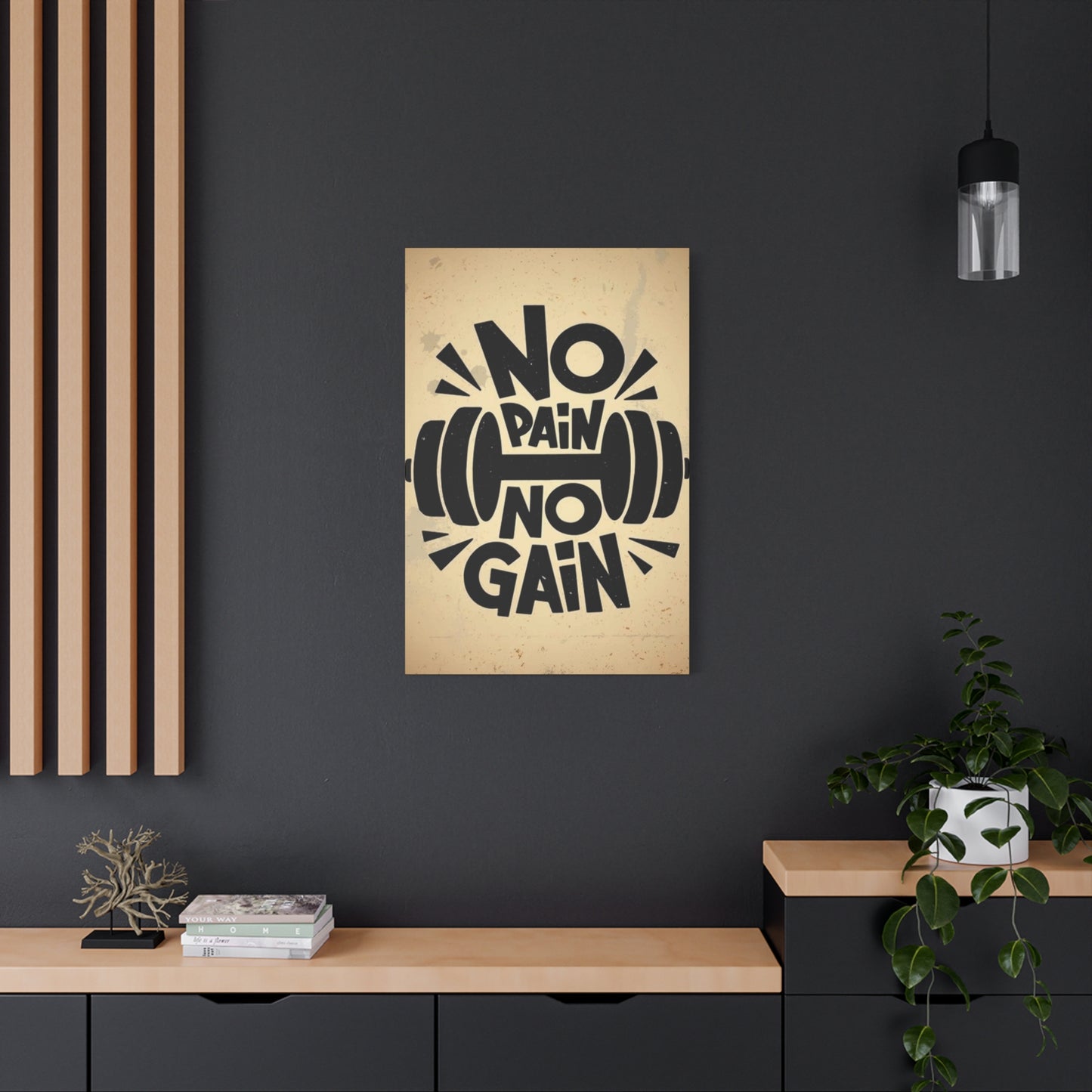 No pain No gain Wall Art & Canvas Prints