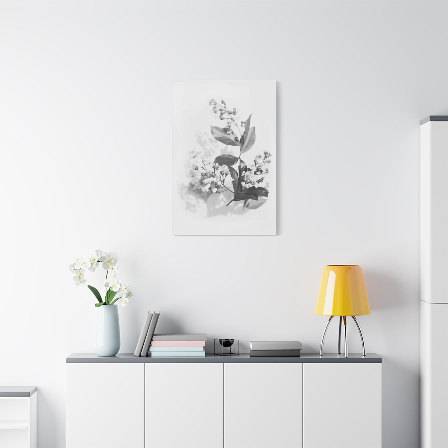 White Flora Wall Art & Canvas Prints