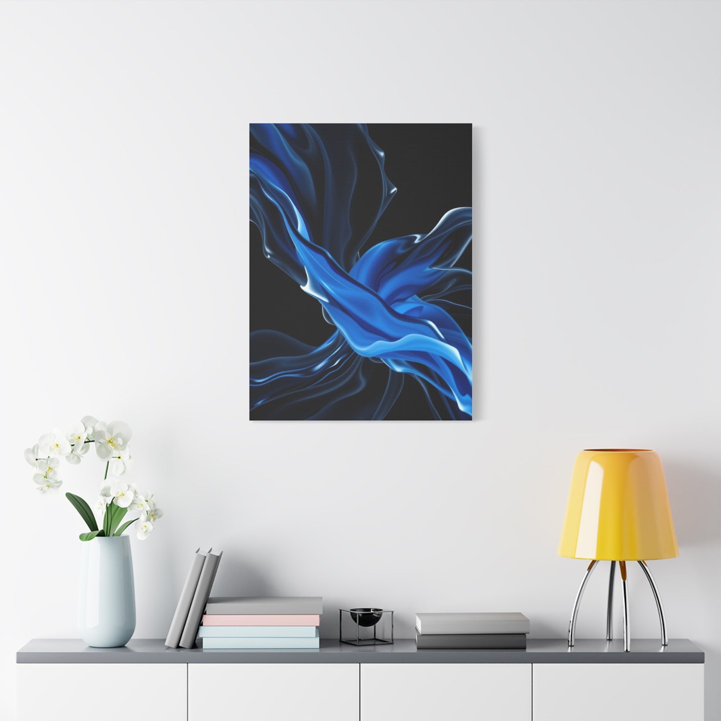 Supreme Black, White & Blue Art Wall Art & Canvas Print