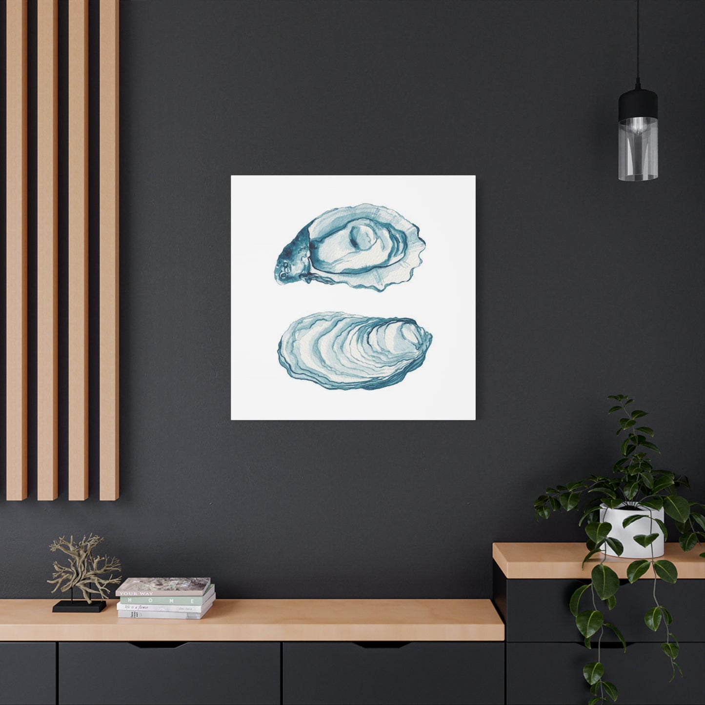 Blue Sea Shell Wall Art & Canvas Prints