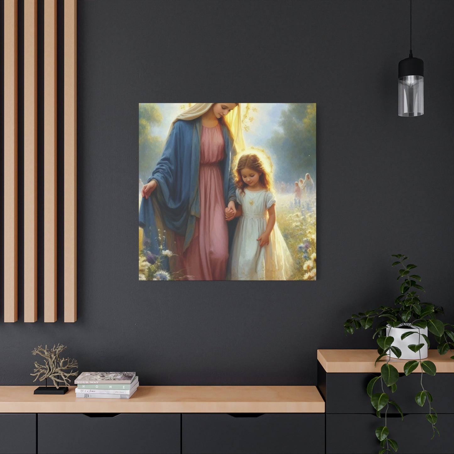 Christian Mother with Little Girl Wall Art & Canvas Prints