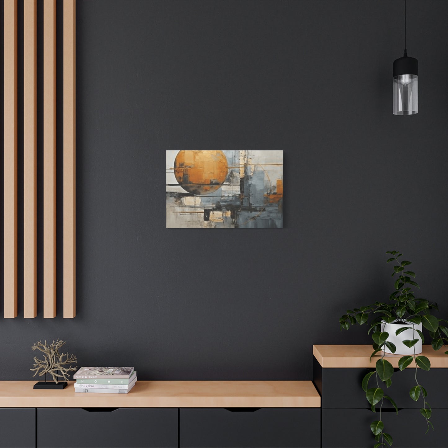 Abstract Moon Painting Wall Art & Canvas Prints