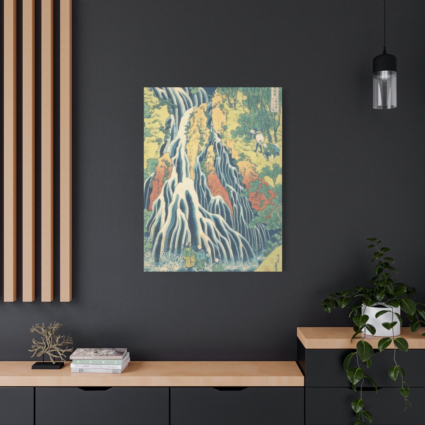 Katsushika Hokusai Kirifuri Waterfall At Mount Kurokami In Shimotsuke Province Wall Art & Canvas Prints