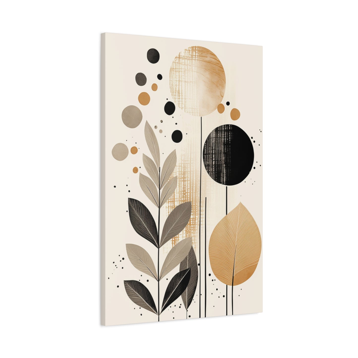 Plant With Black Circles Deco Wall Art & Canvas Prints