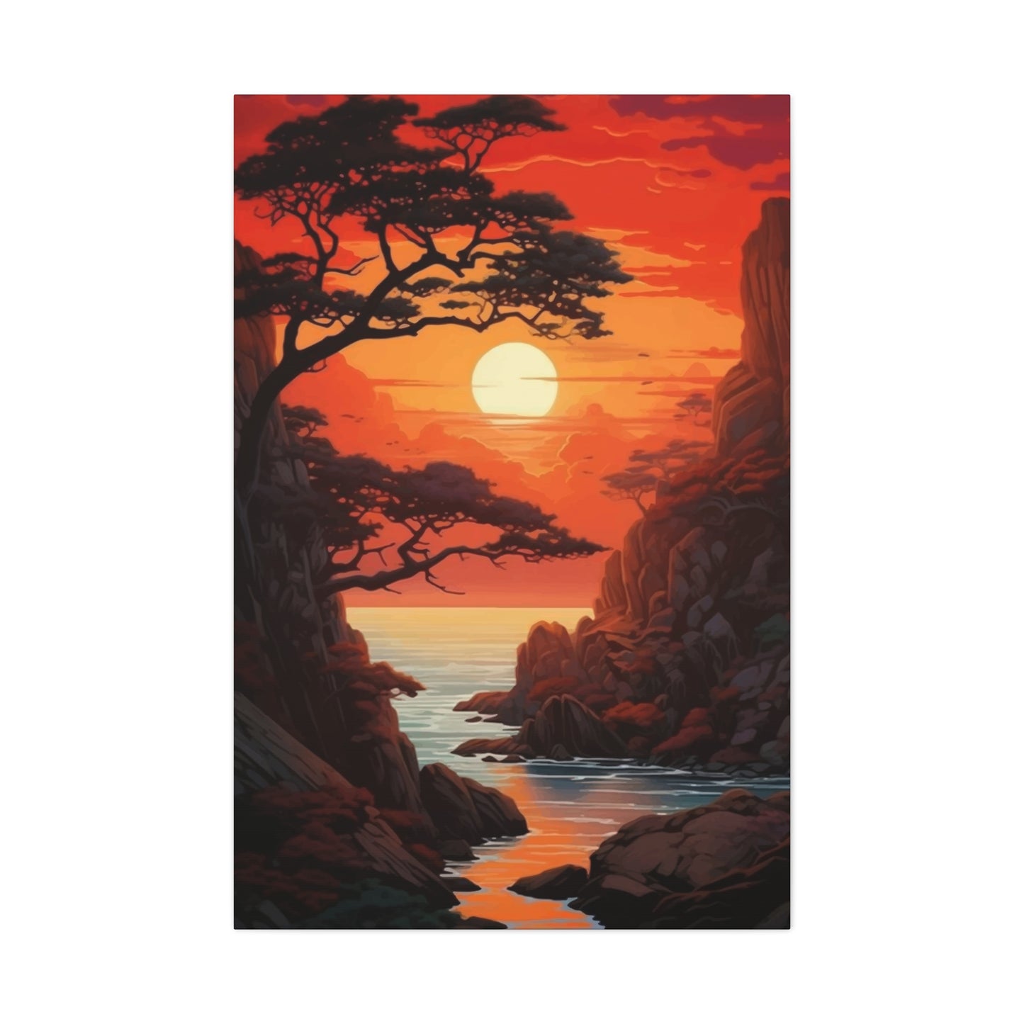 Sun In Mountains Wall Art & Canvas Prints