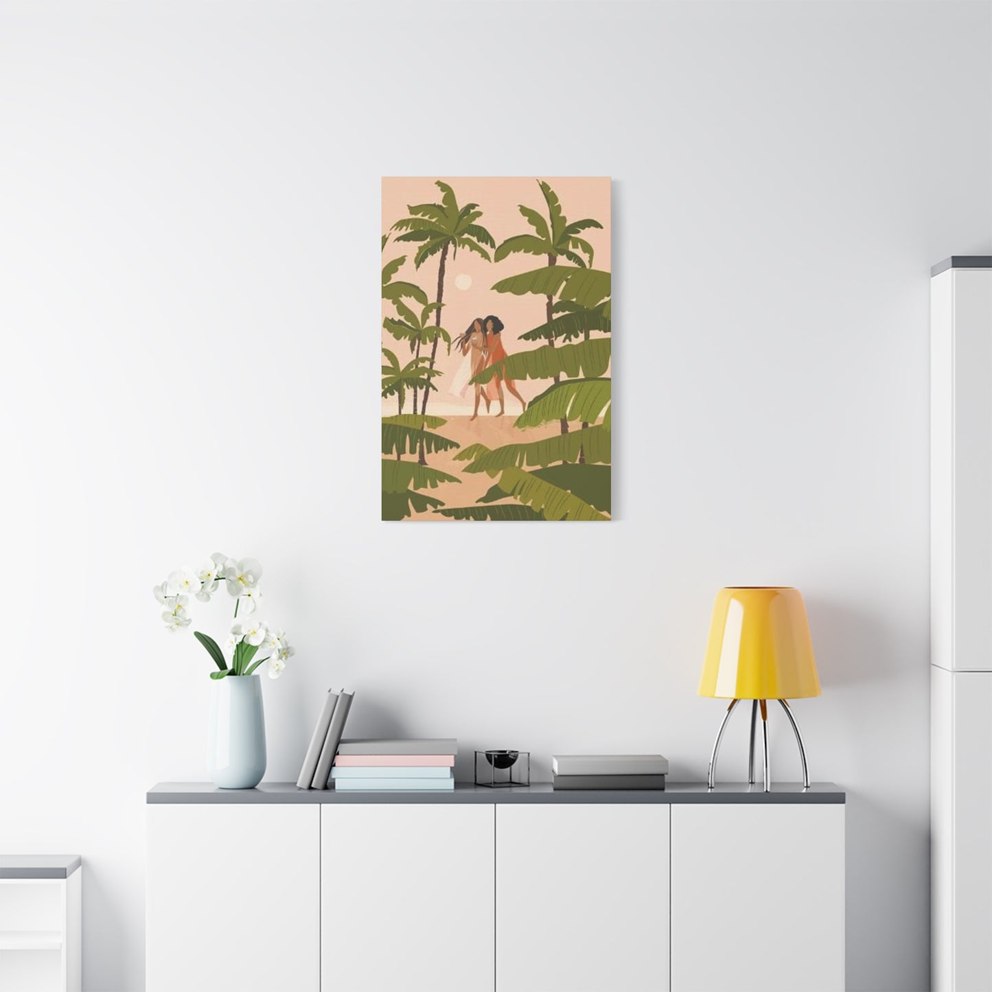 Women Enjoying On Beach Wall Art & Canvas Prints
