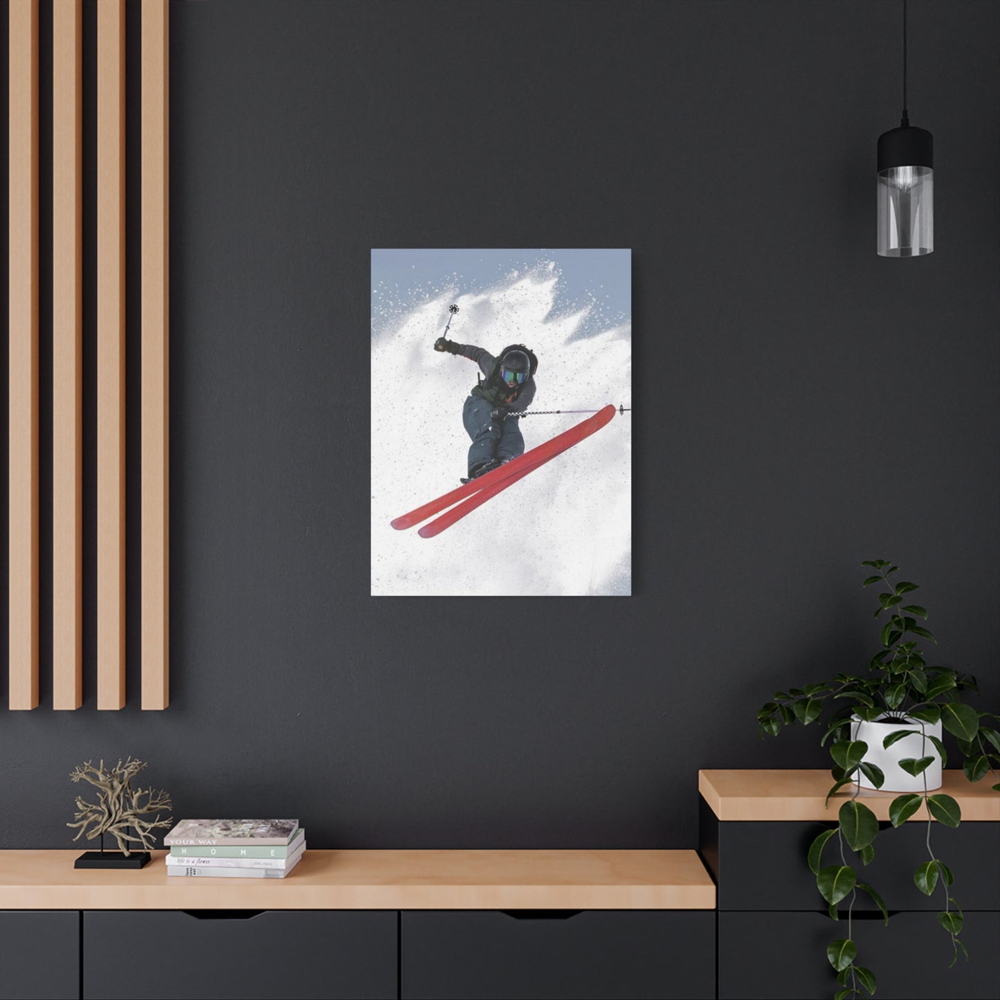 Skiing Stunt Poster Wall Art & Canvas Prints