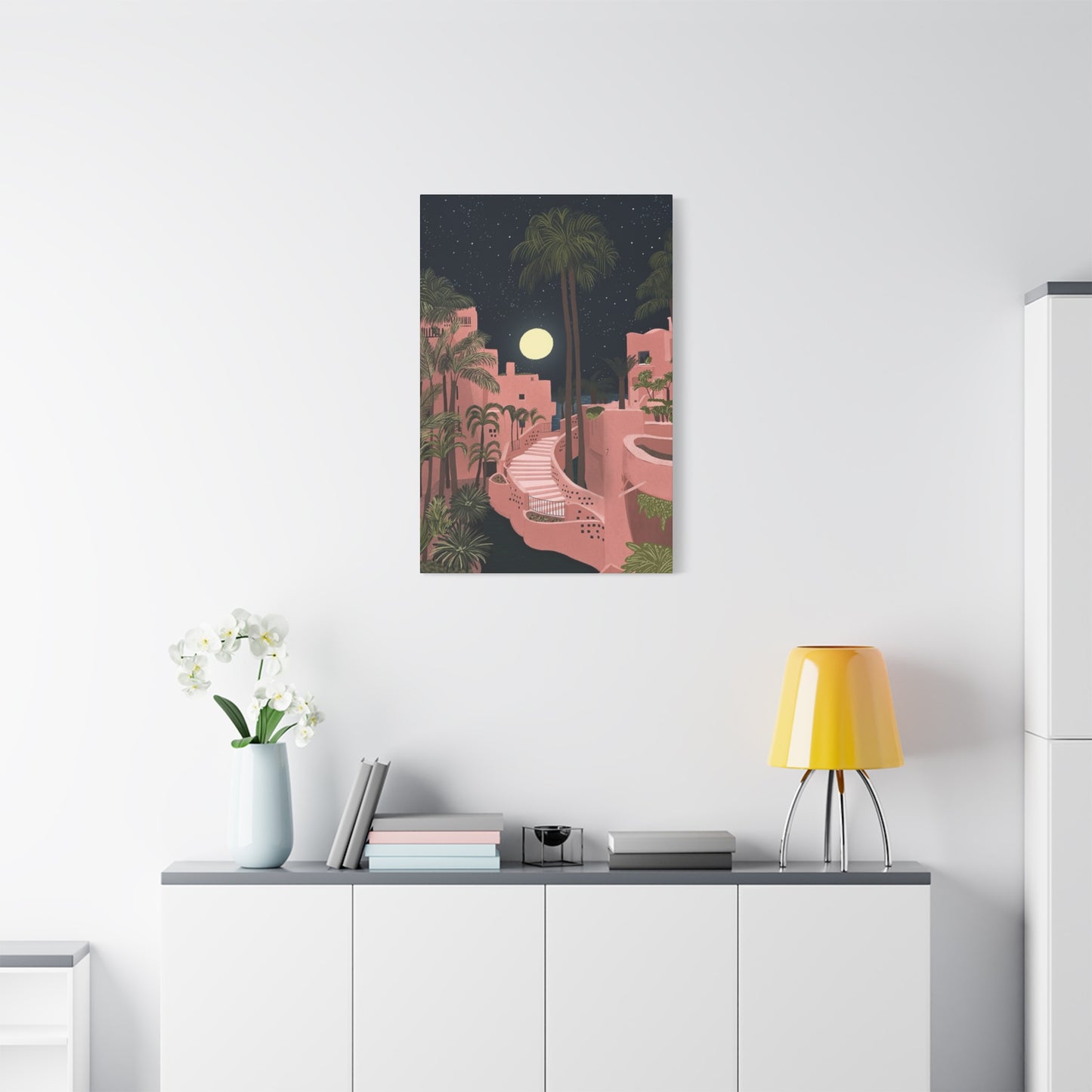 Pink Resort In Spain Wall Art & Canvas Prints