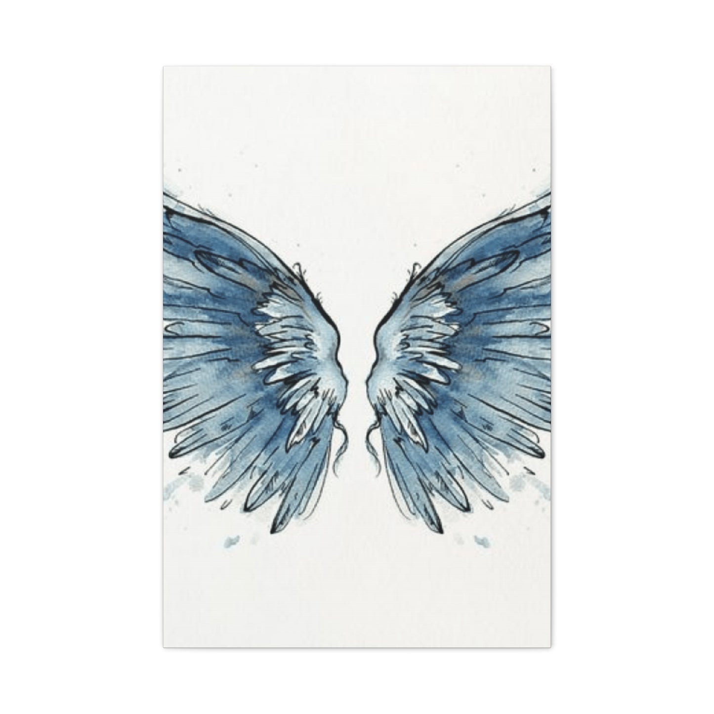 Blue Angel Wings Wall Art & Canvas Prints