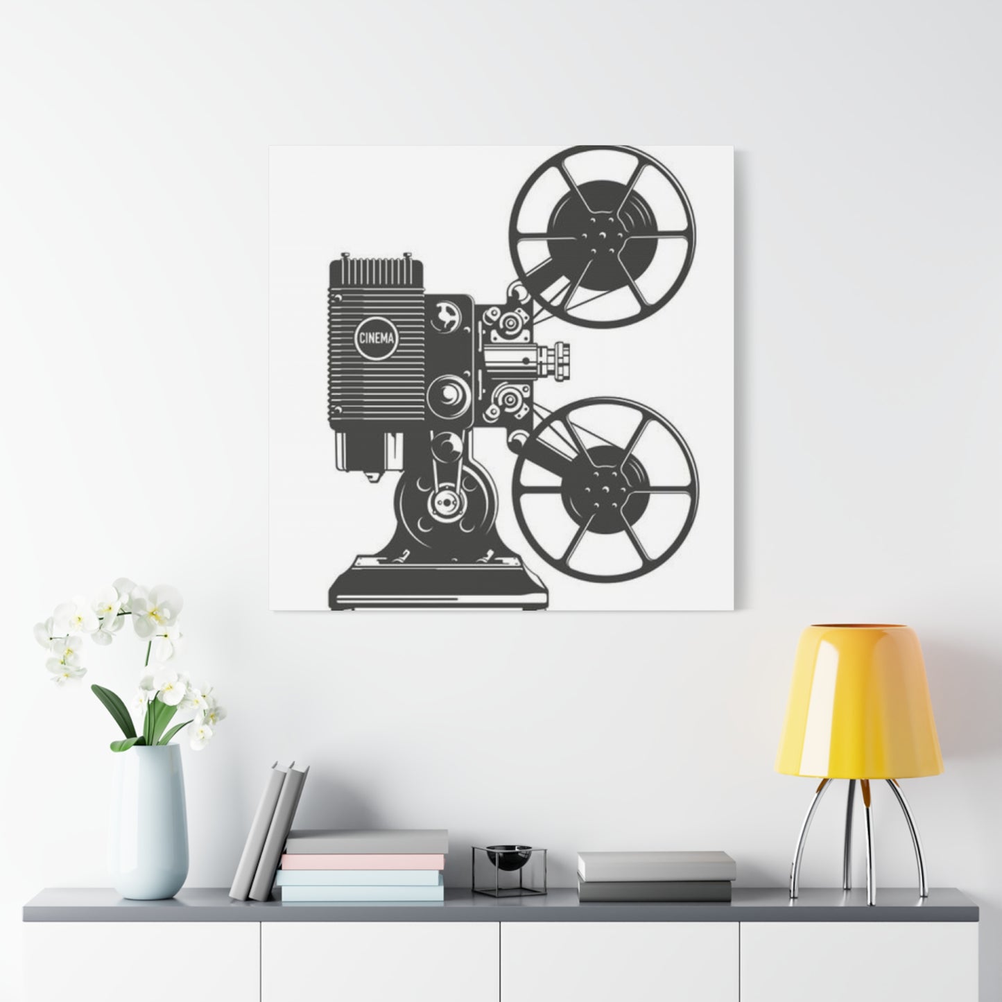 Old Cinema Camera Wall Art & Canvas Prints