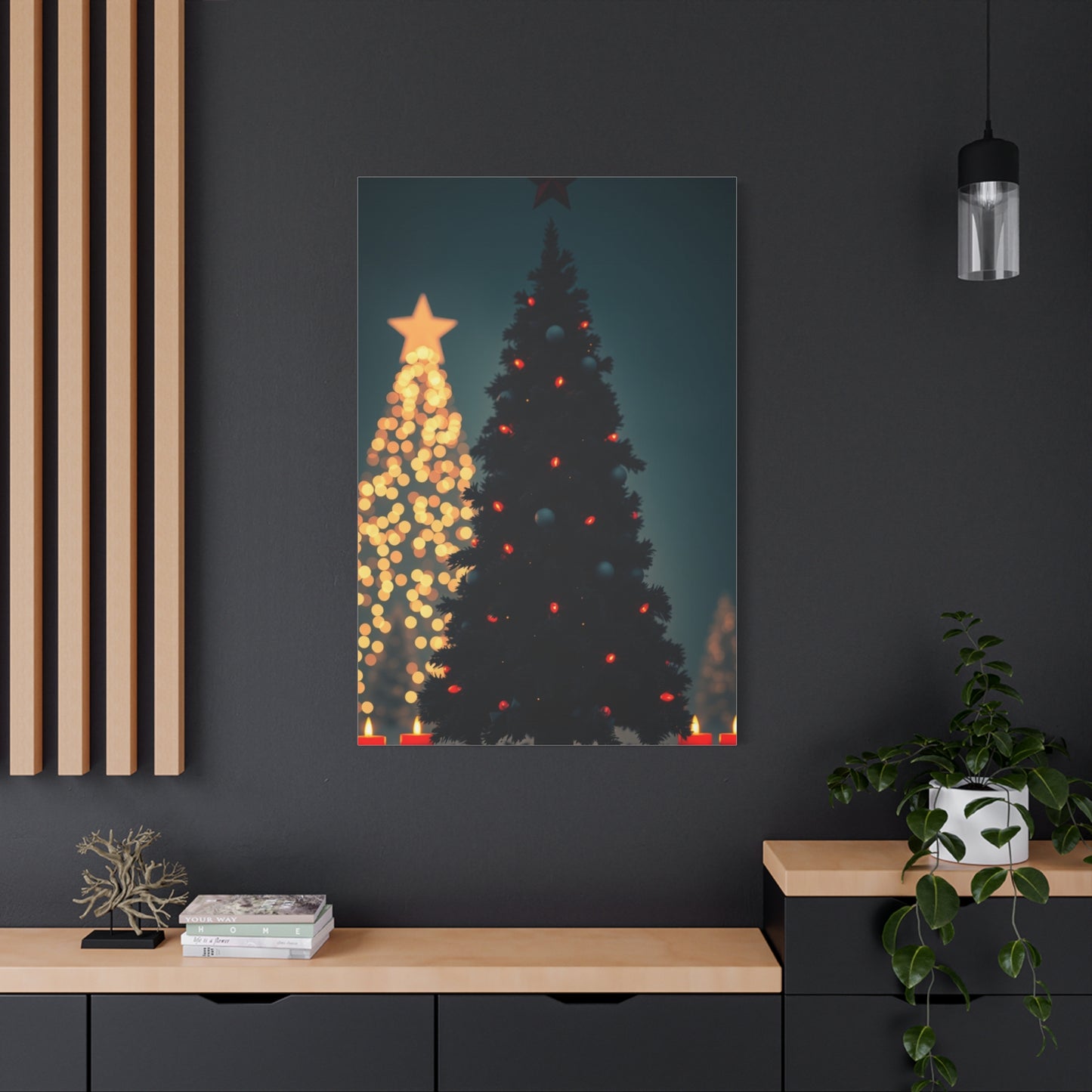 Masterpiece Black Christmas Art Vision Wall Art & Canvas Print