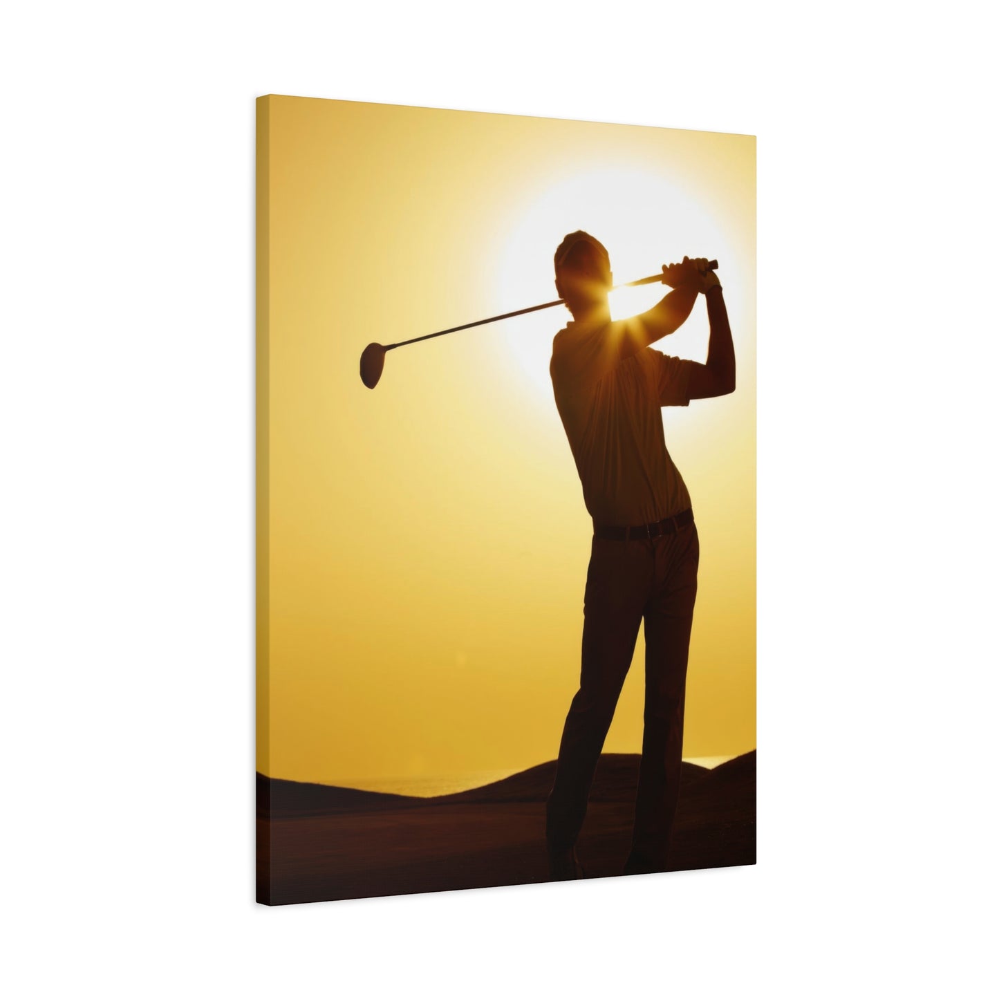 Golf Shot Low Yellow Wall Art & Canvas Prints