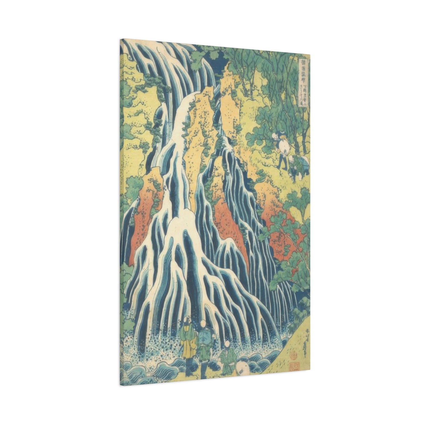 Katsushika Hokusai Kirifuri Waterfall At Mount Kurokami In Shimotsuke Province Wall Art & Canvas Prints