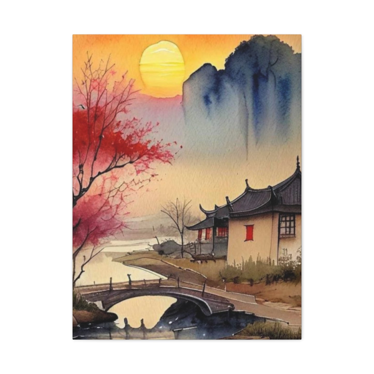 Sunset Over the Bridge Wall Art & Canvas Prints