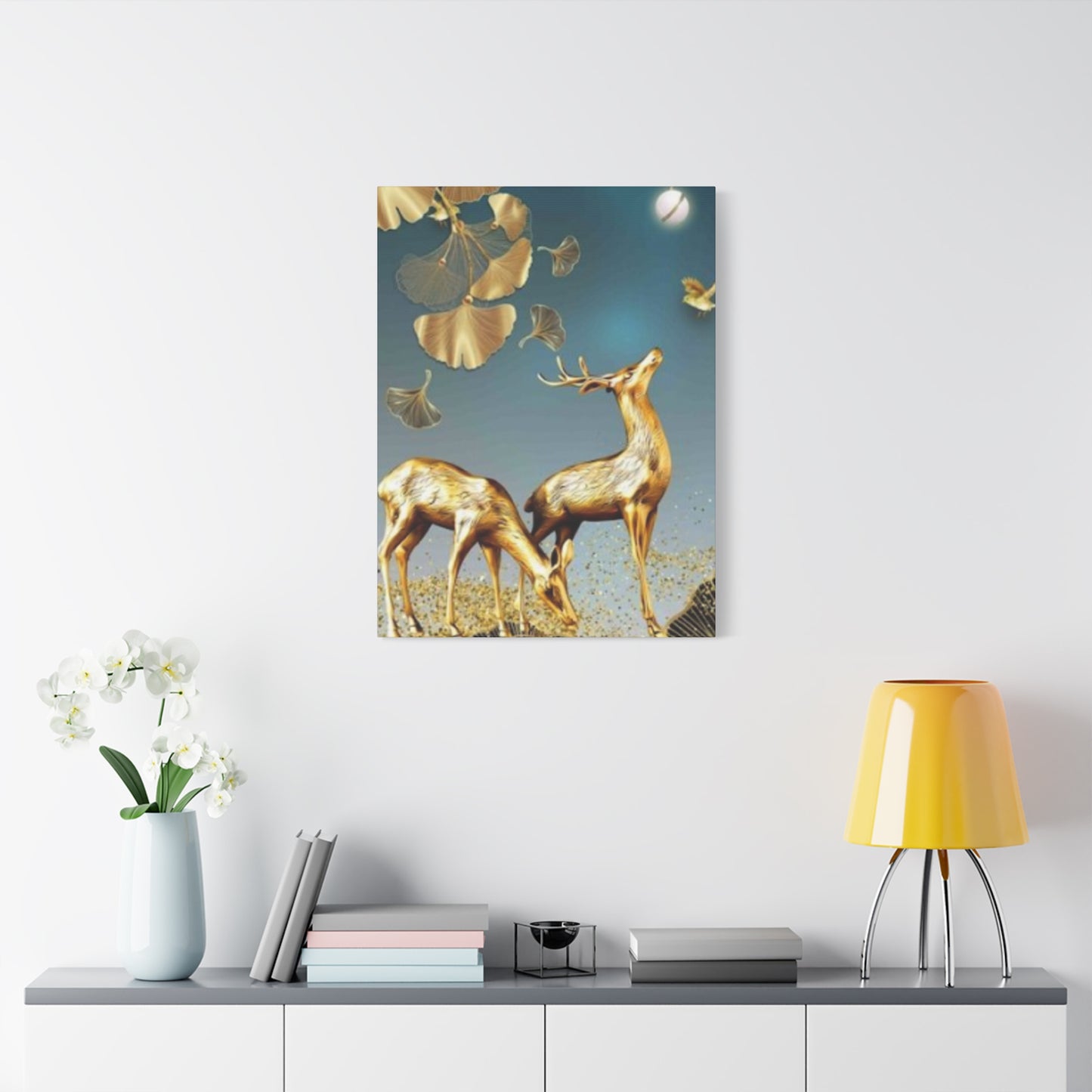 Golden Deer Wall Art & Canvas Prints