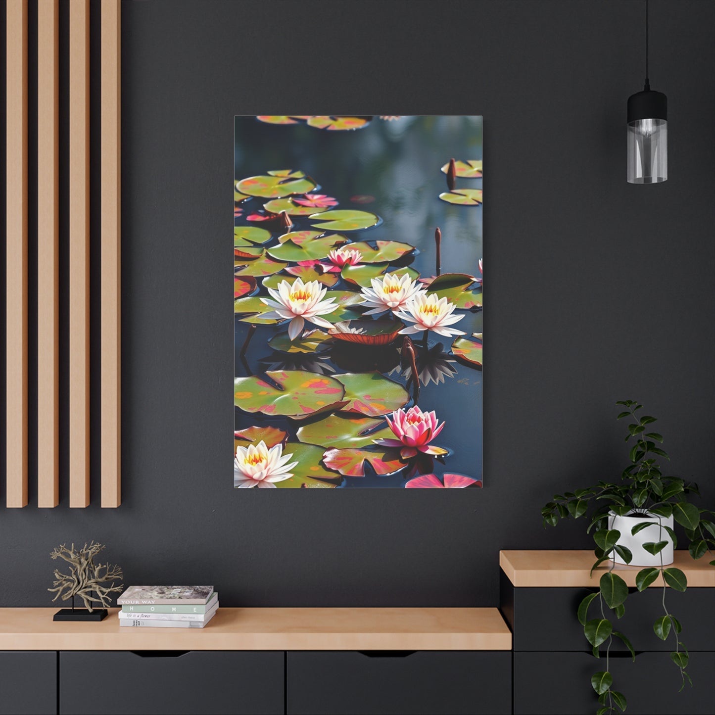 Claude Monet Water Lilies Art Luxury Canvas Wall Art & Canvas Print