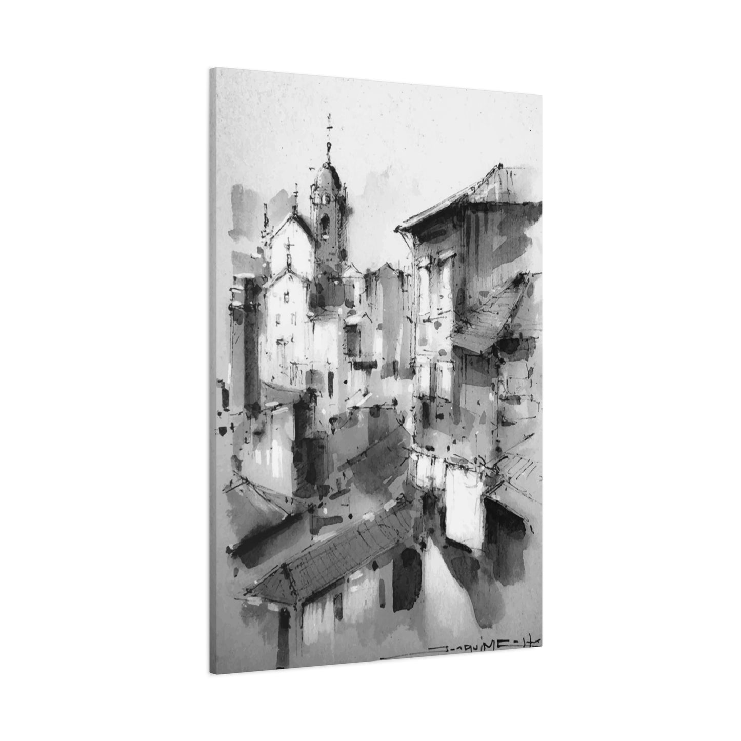 Black & White City Wall Art & Canvas Prints