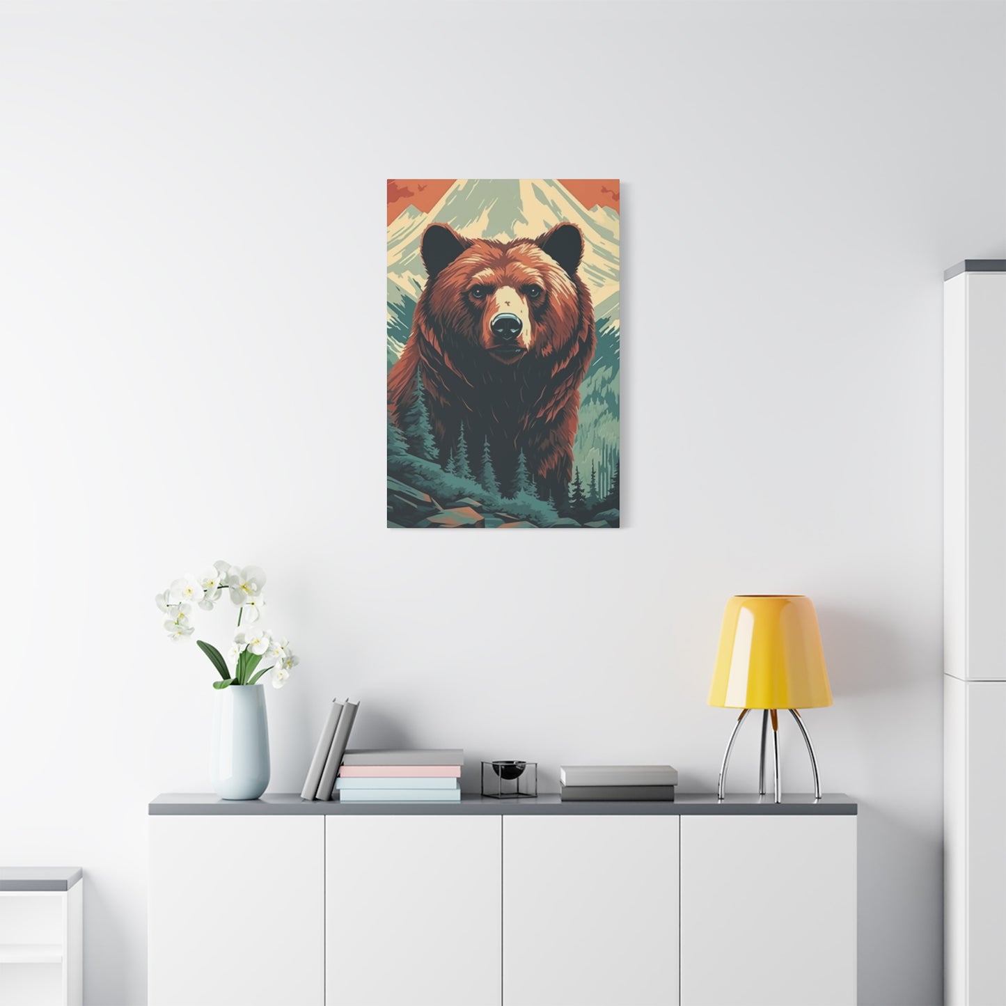 Bear in Mountain Wall Art & Canvas Prints