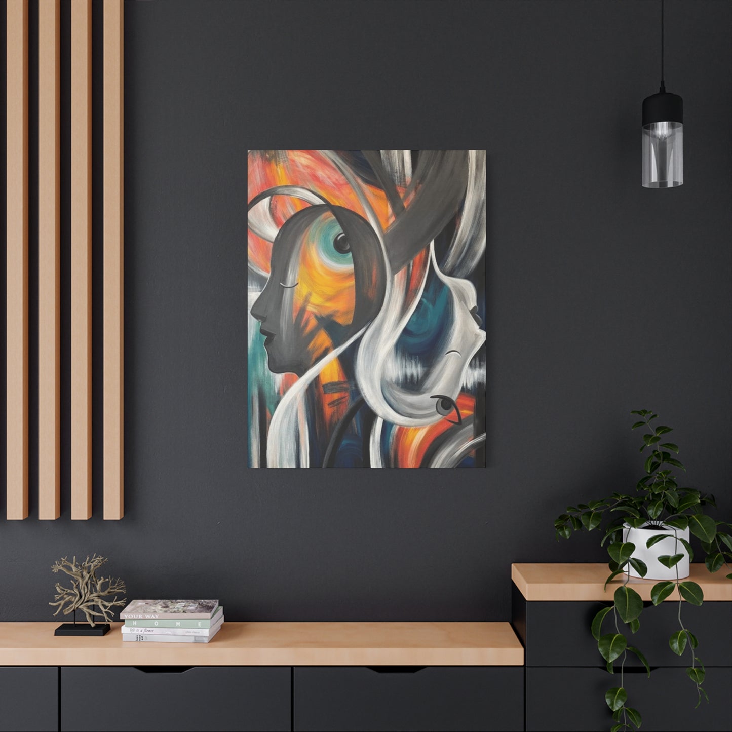 Abstract Faces Painting Wall Art & Canvas Prints