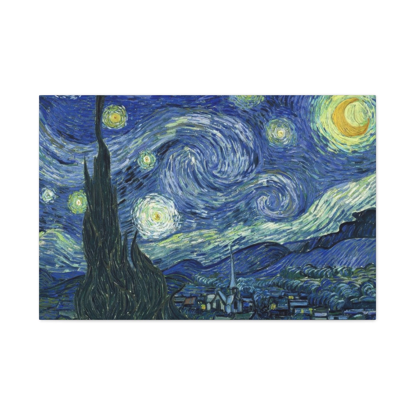 The Starry Night By Vincent Van Gogh Impression Wall Art & Canvas Prints