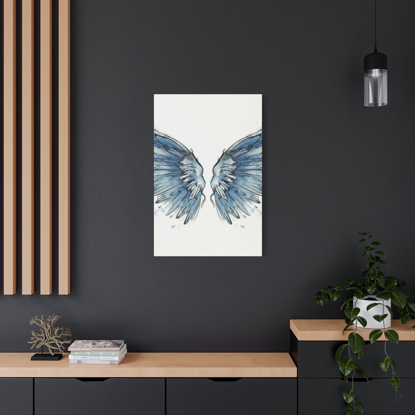 Blue Angel Wings Wall Art & Canvas Prints