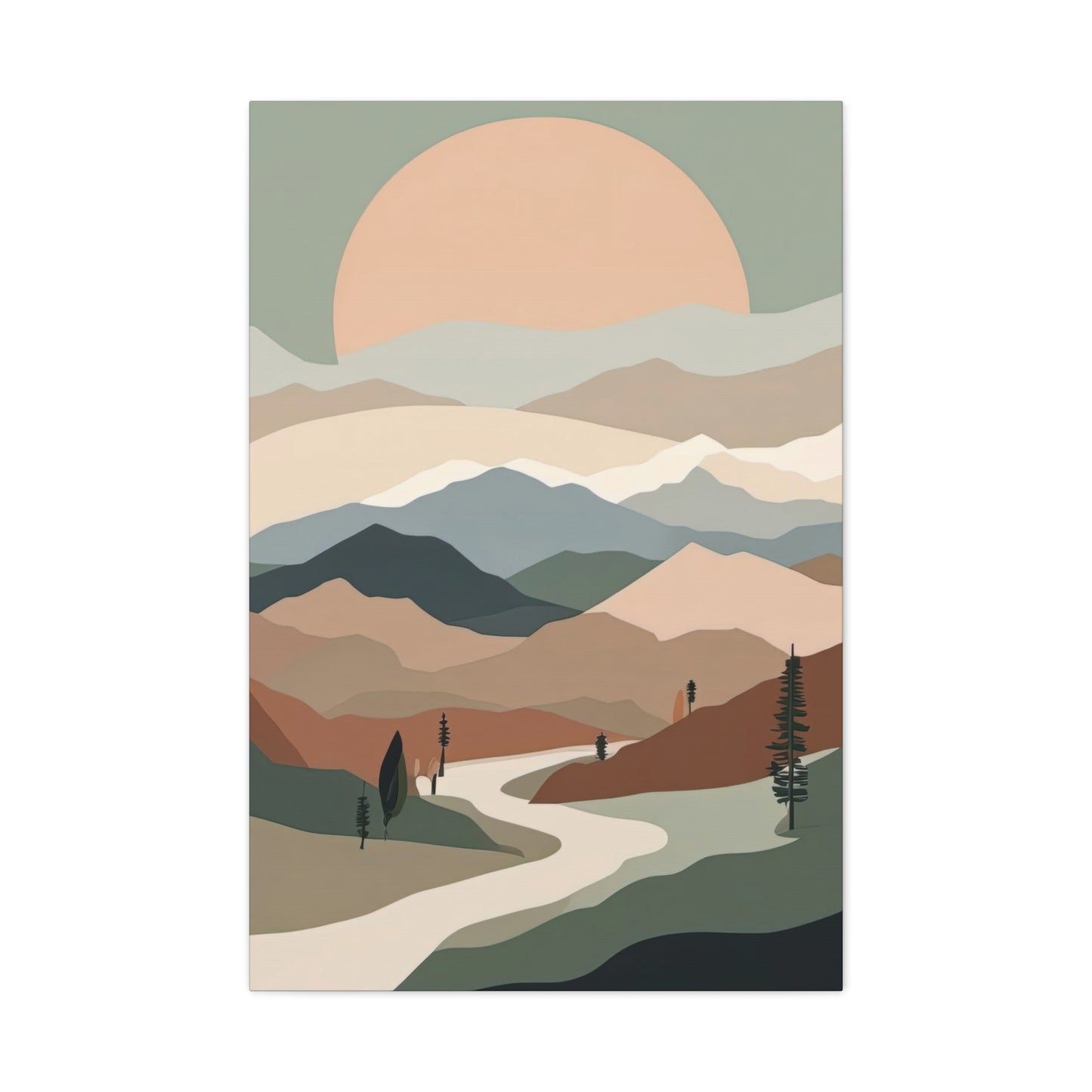 Warm Green Landscape Earth Tones Wall Art & Canvas Prints