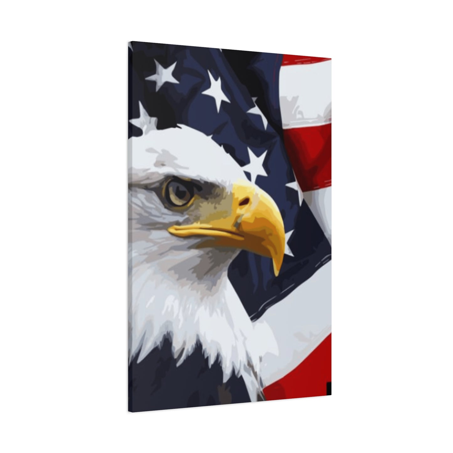 Eagle and American Flag Wall Art & Canvas Prints