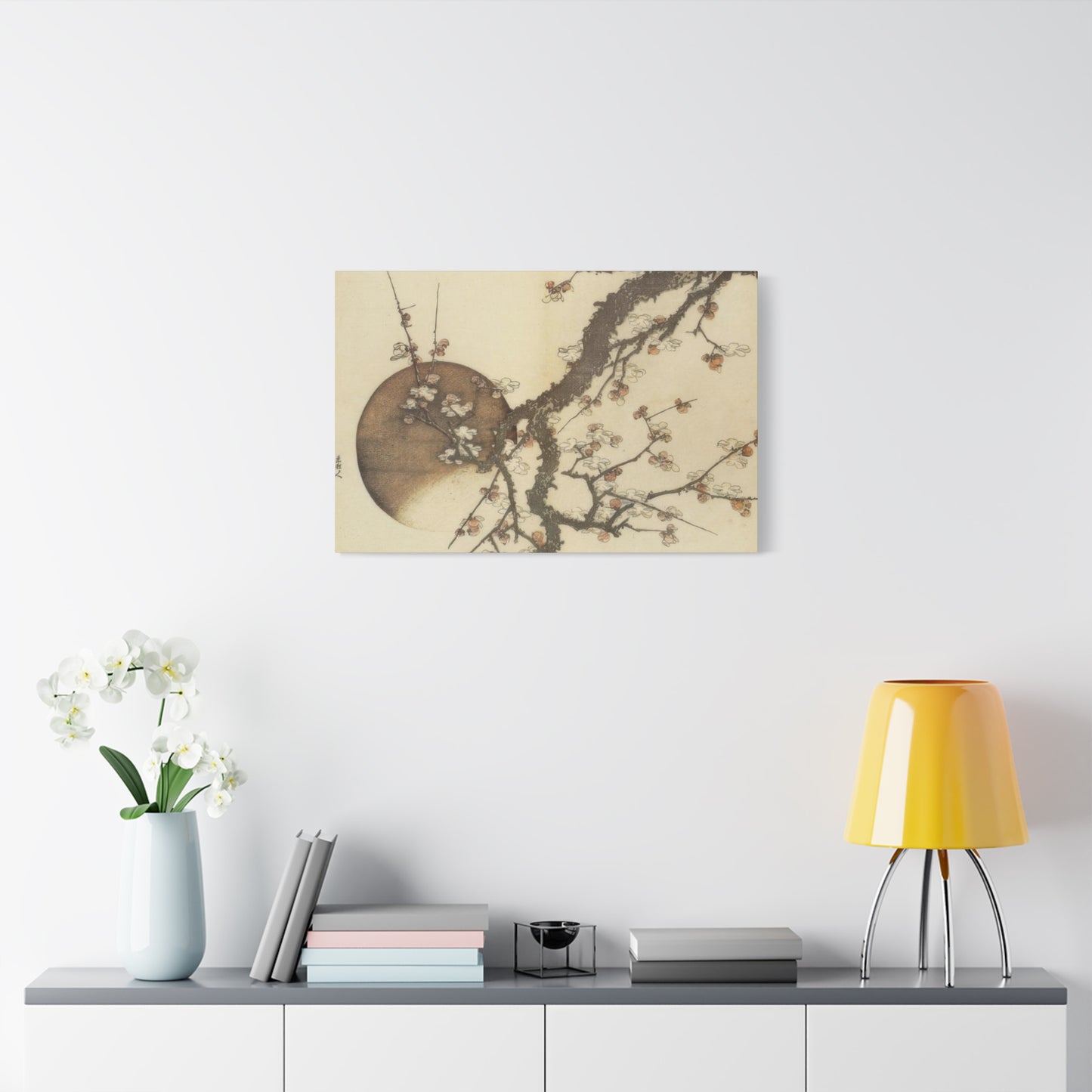 Katsushika Hokusai Plum Blossom And The Moon Wall Art & Canvas Prints