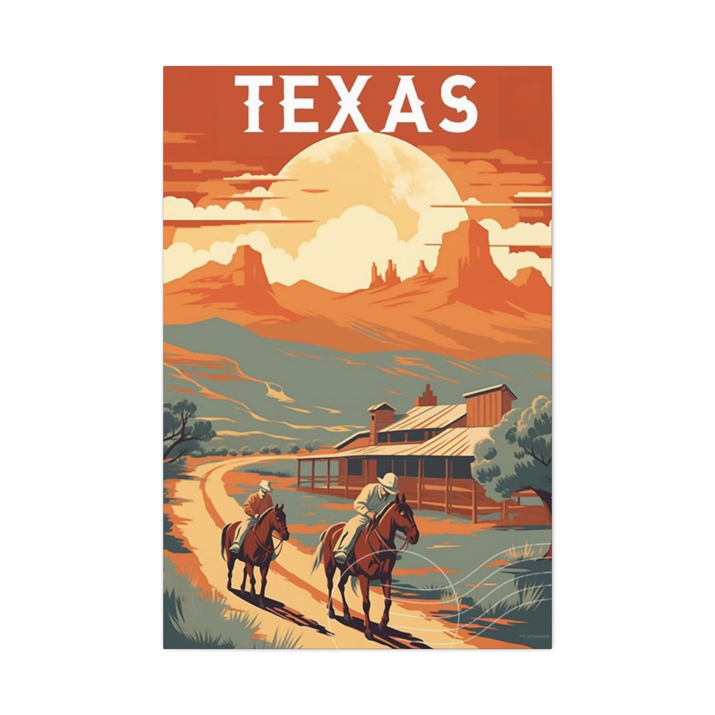 Sunset In Texas Poster Wall Art & Canvas Prints