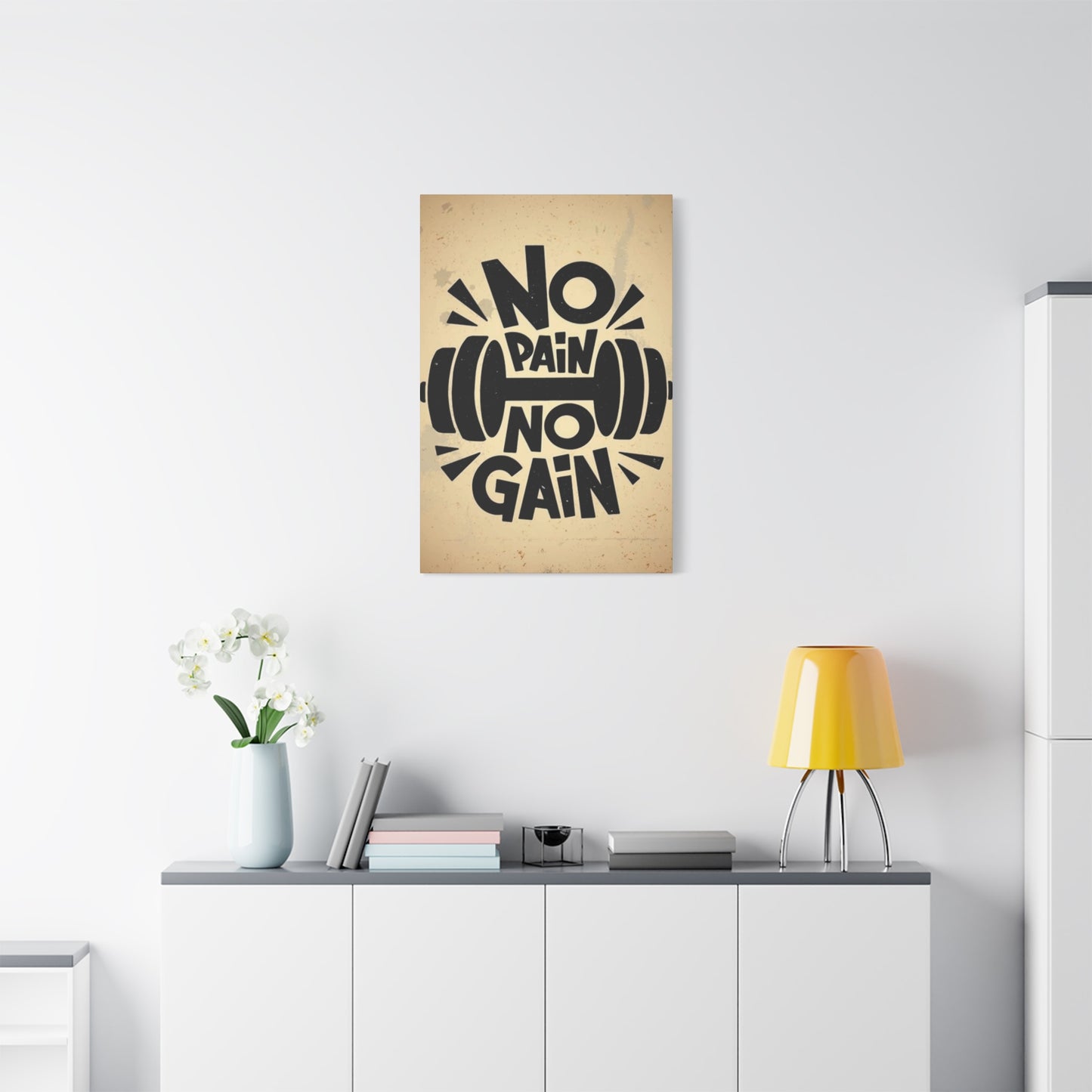 No pain No gain Wall Art & Canvas Prints