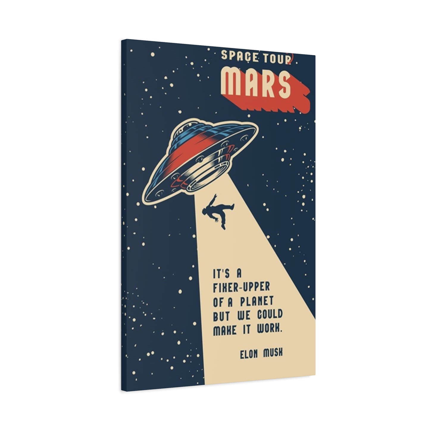 Mars Space Tour Poster Wall Art & Canvas Prints