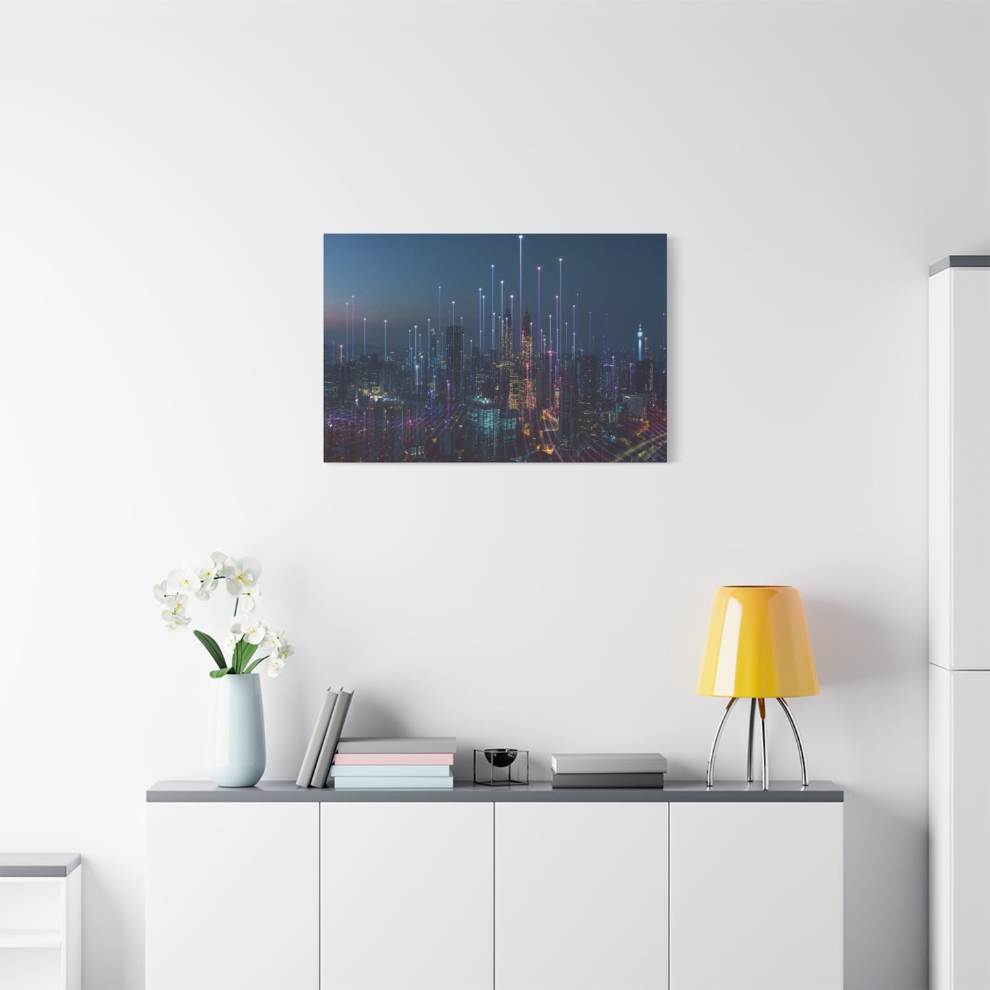 Smart City Abstract Wall Art & Canvas Prints