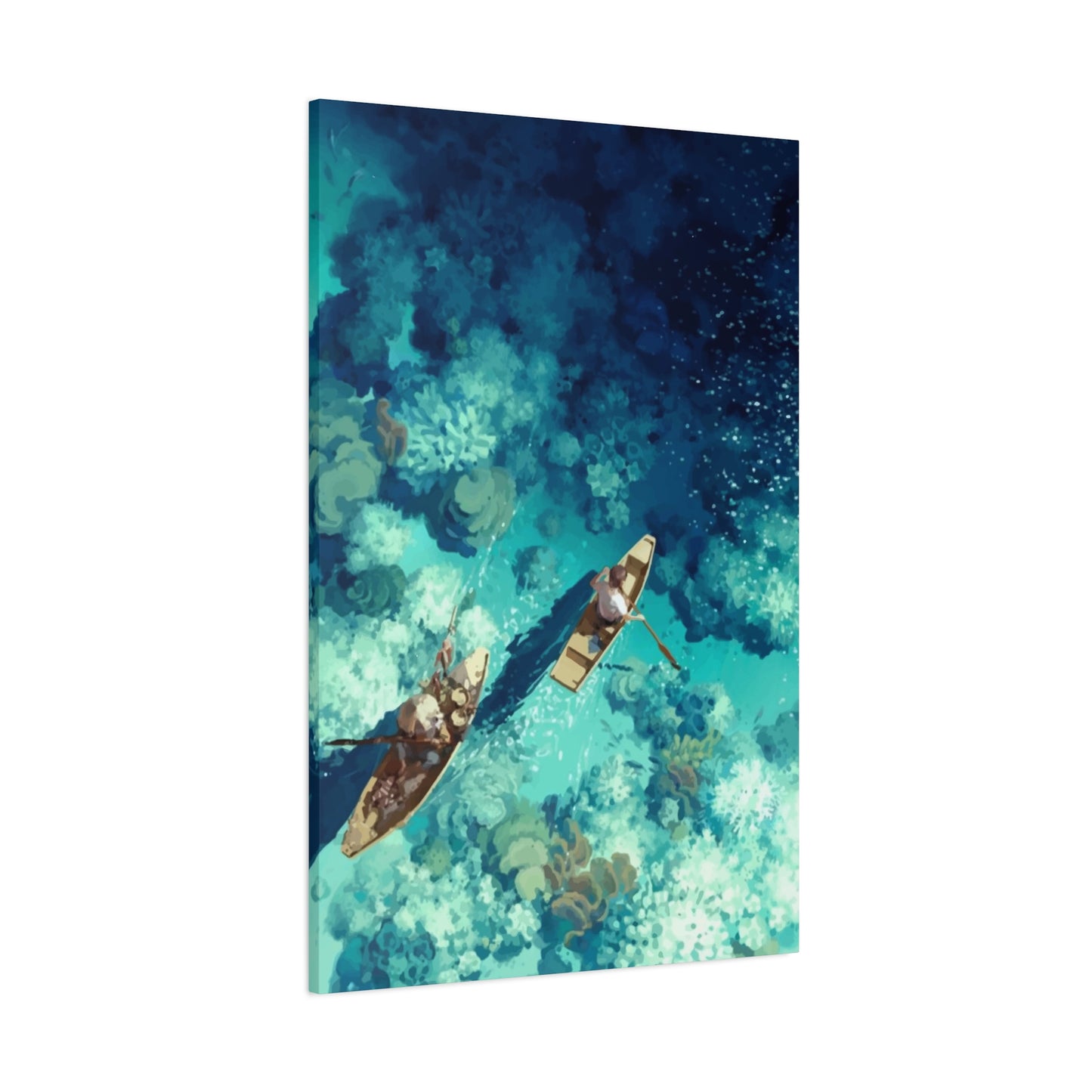 Boat in Sea 3d View Wall Art & Canvas Prints