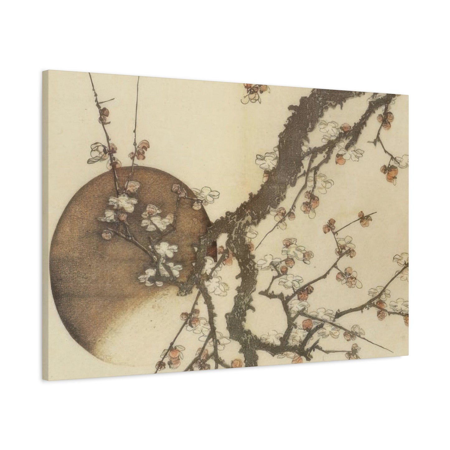 Katsushika Hokusai Plum Blossom And The Moon Wall Art & Canvas Prints
