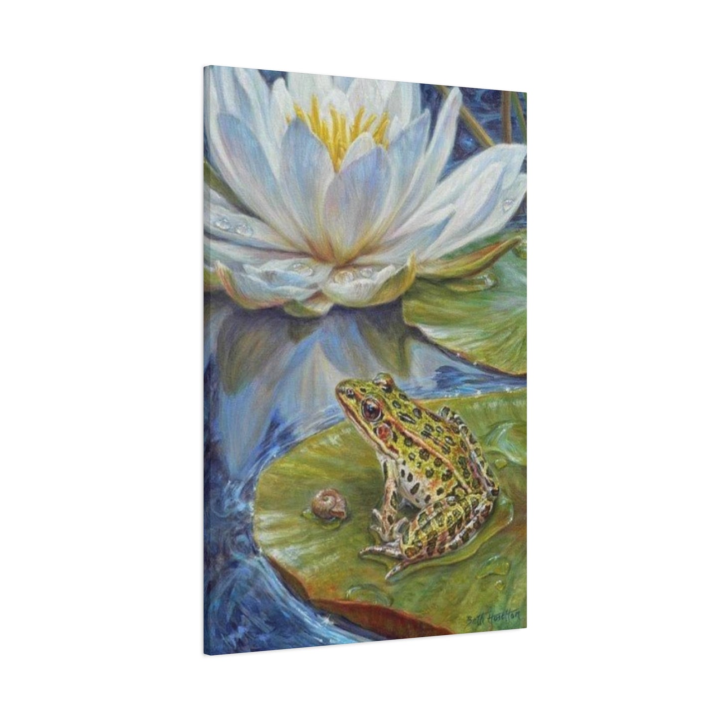 Frog in Pond Wall Art & Canvas Prints