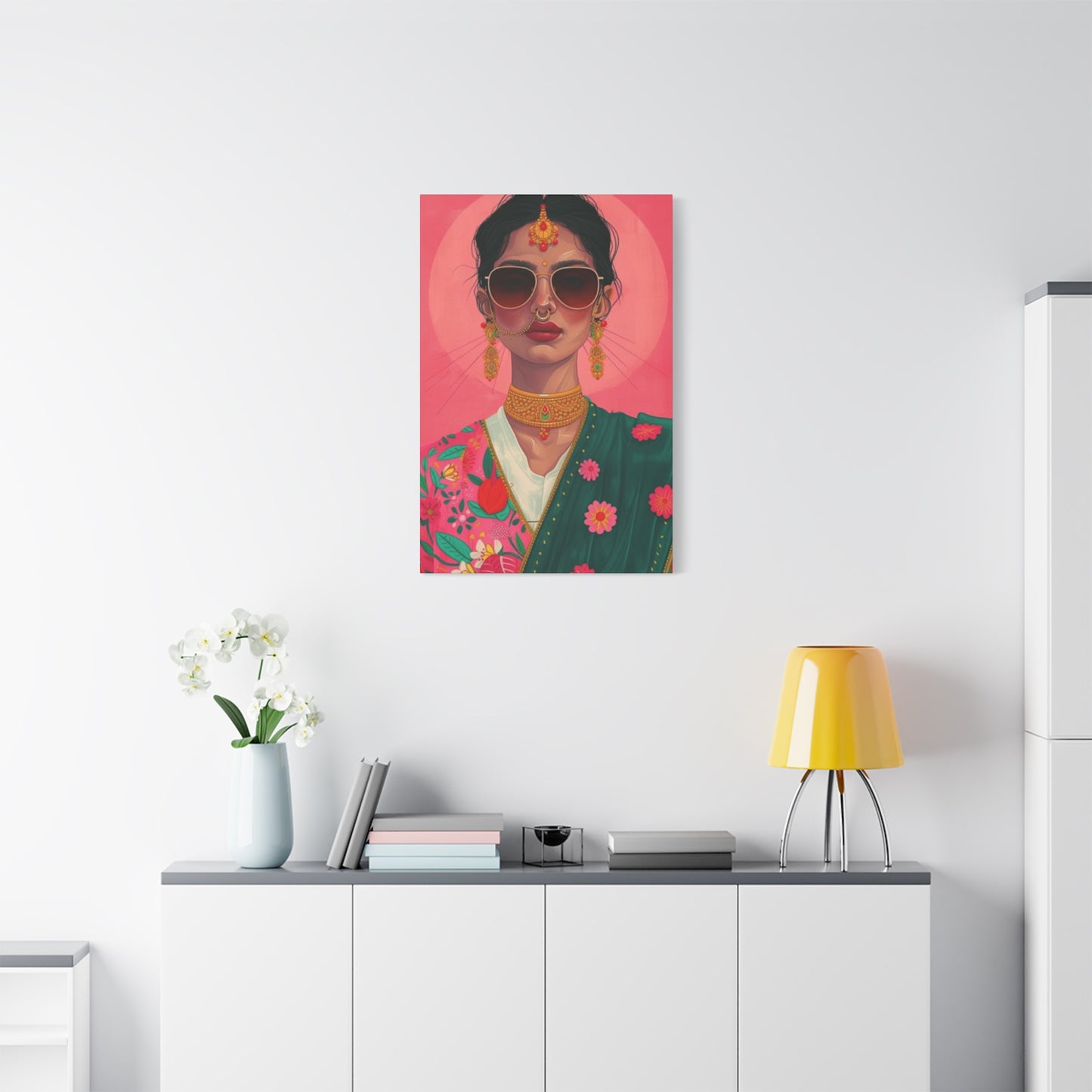 Indian Women In Traditional Dress Wall Art & Canvas Prints