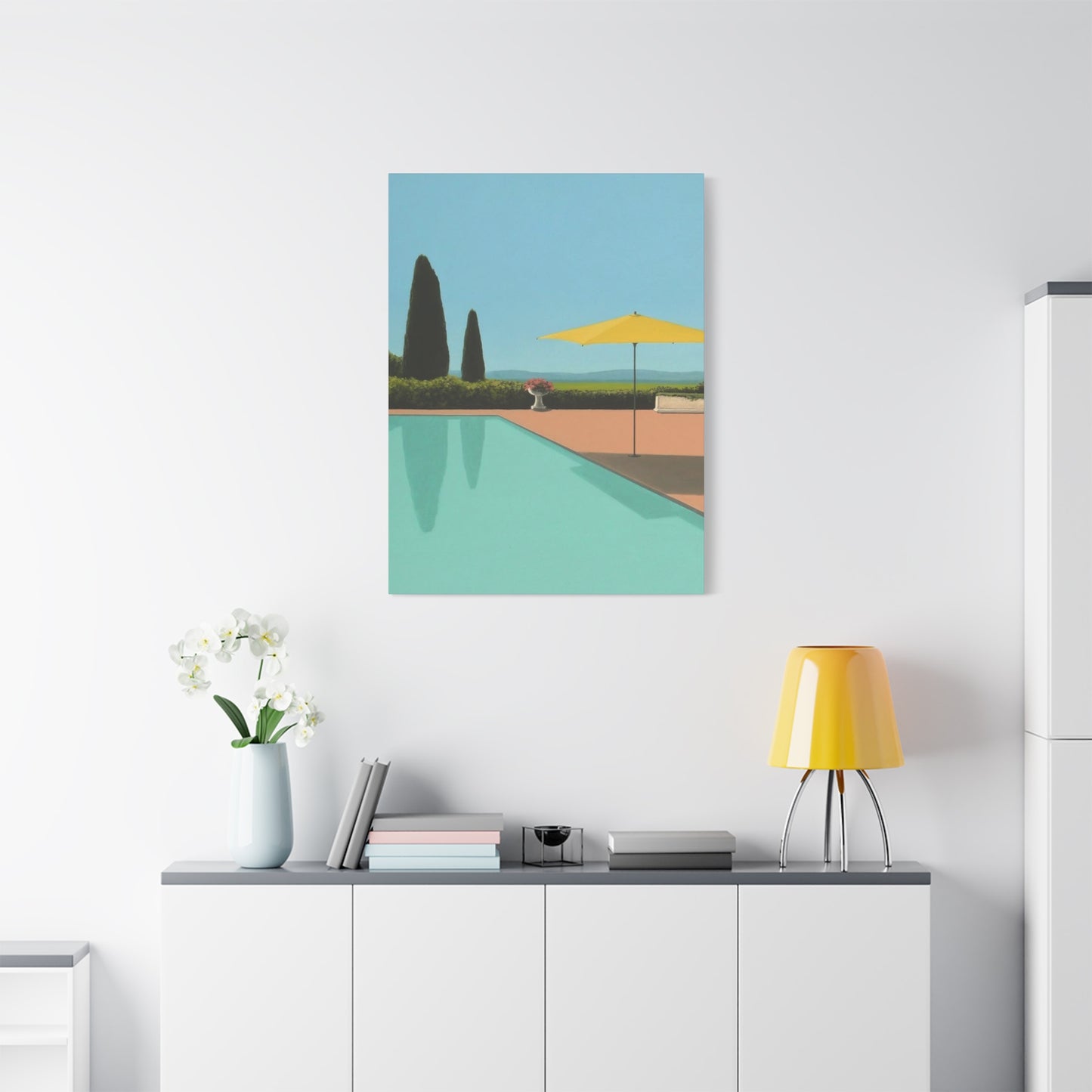 Swimming Pool In Hotel Wall Art & Canvas Prints