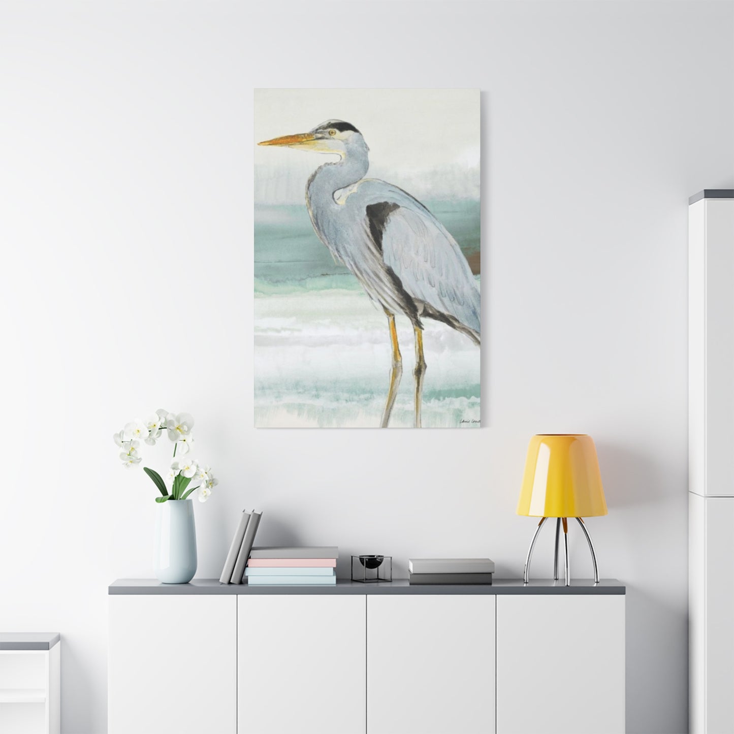 Beautiful White Heron Wall Art & Canvas Prints