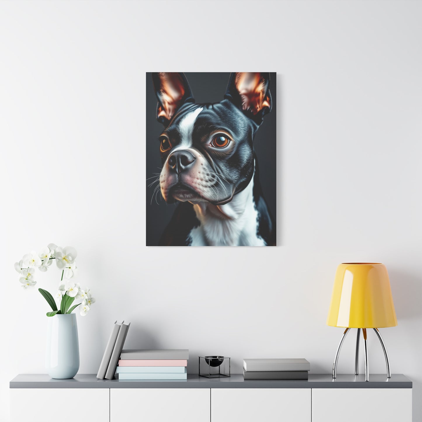 Boston Terrier Art Supreme Canvas Gallery Wall Art & Canvas Print