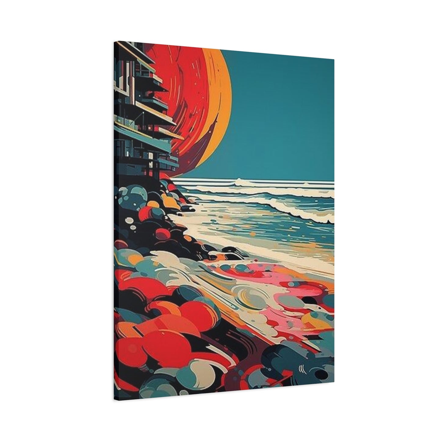 Abstract Sunset On A Beach Wall Art & Canvas Prints