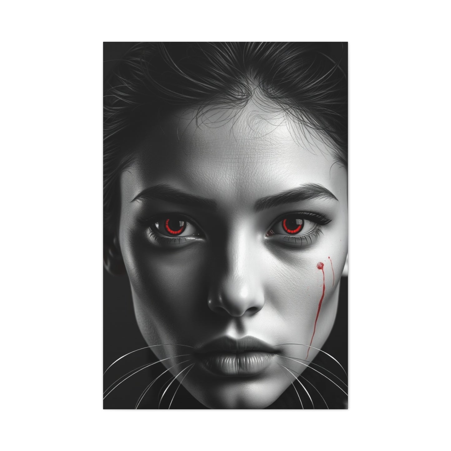 Supreme Black, White & Red Art Wall Art & Canvas Print