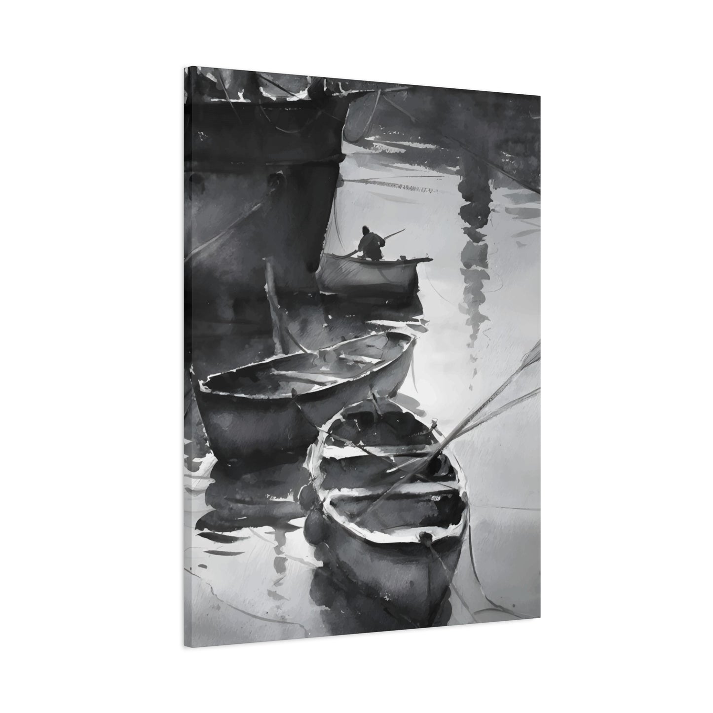 Boat Oil Painting Wall Art & Canvas Prints