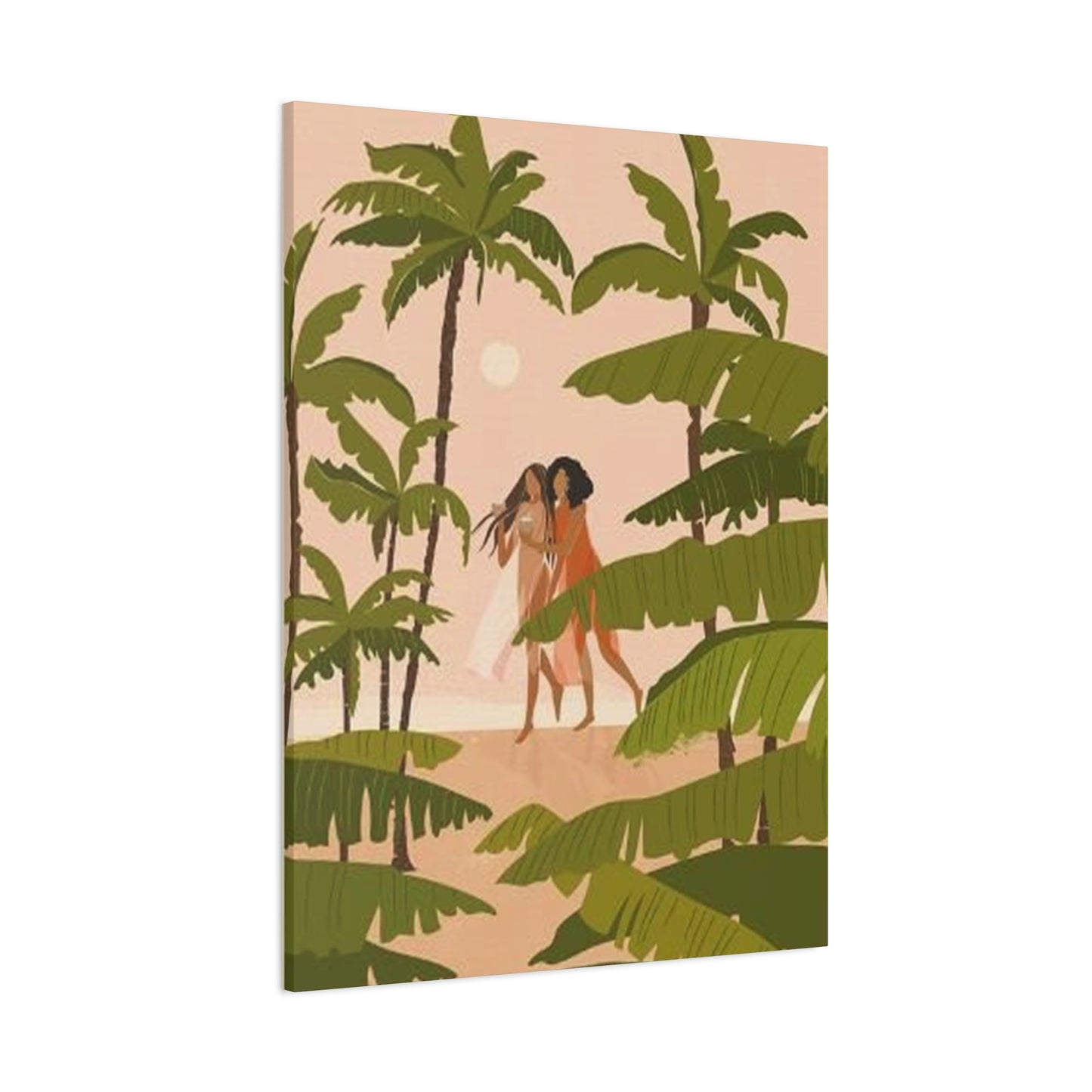 Women Enjoying On Beach Wall Art & Canvas Prints