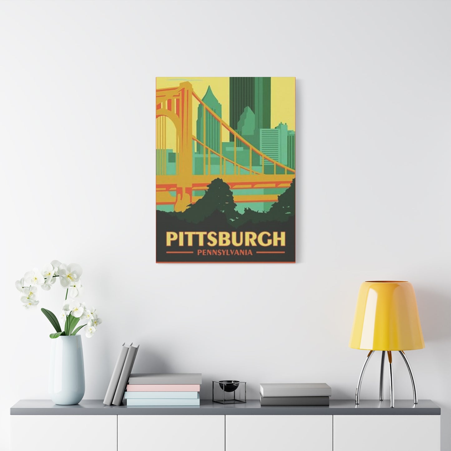 Steel Bridge Pittsburgh Poster Wall Art & Canvas Prints