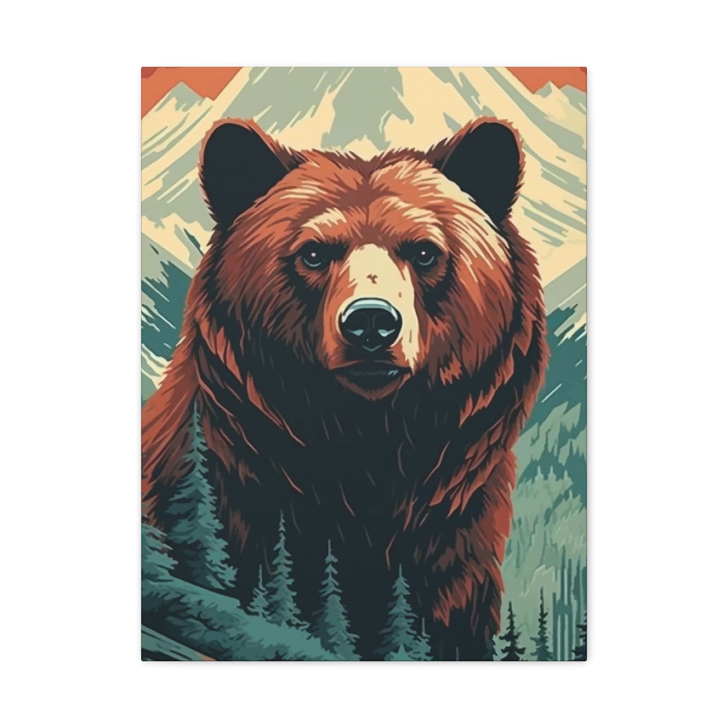 Bear in Mountain Wall Art & Canvas Prints