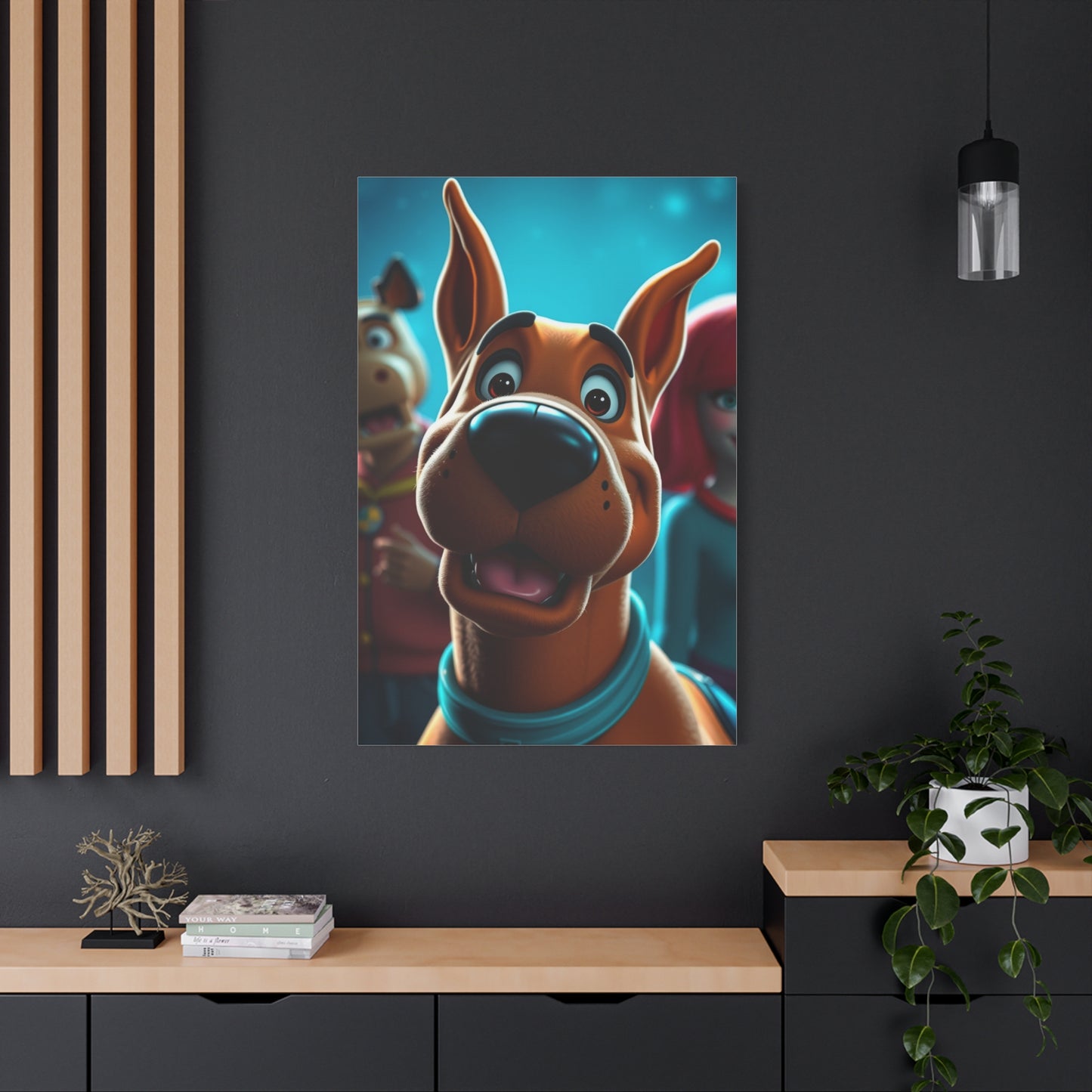 Scooby-Doo (TV Series) Characters Art Luxury Canvas Wall Art & Canvas Print