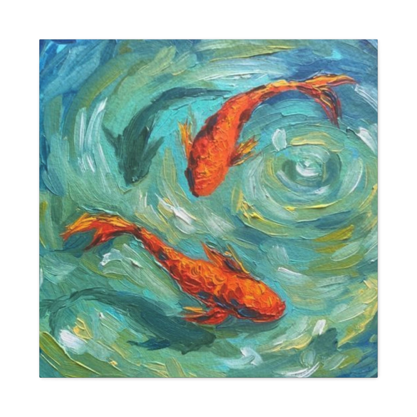 Two Koi Fishes Wall Art & Canvas Prints