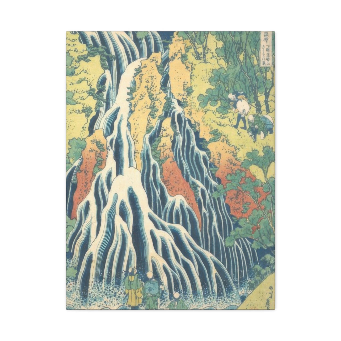 Katsushika Hokusai Kirifuri Waterfall At Mount Kurokami In Shimotsuke Province Wall Art & Canvas Prints