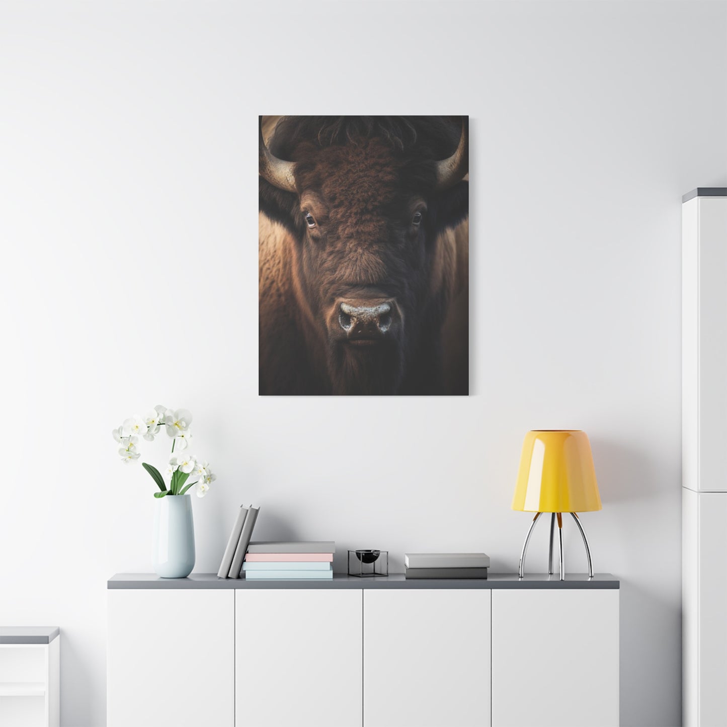 Bison Staring Wall Art & Canvas Prints