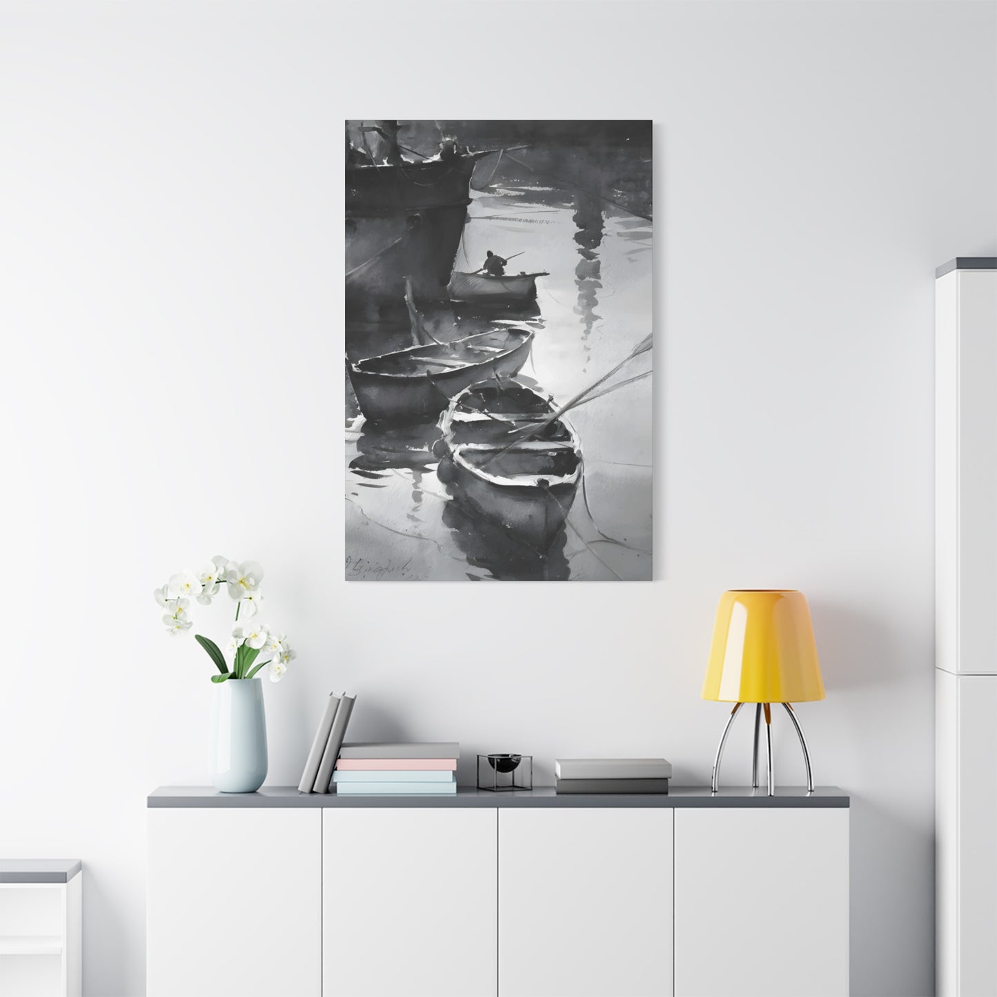 Boat Oil Painting Wall Art & Canvas Prints